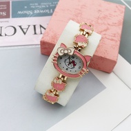Fashion KT Cat Cartoon Watch Female Student Watch Children Cute Watch Bracelet Watch 1014
