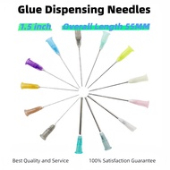 30pcs 38mm 1.5inch 14G-27G Plastic accurate stainless steel tip blunt glue dispensing needles, Stain