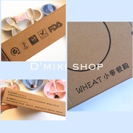 Wheat Mickey Minnie plate bowl spoon folk set