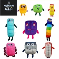 MiniUtensilAndTools Numberblocks Plush Toy, Digital Building Block Decoration Stuffed Toys