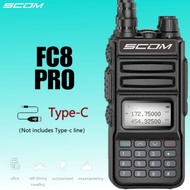 PROMO[COD] HT SCOM FC8 PRO Fast charging USB C dual band Handy talky Handy talkie ijin resmi sertifi