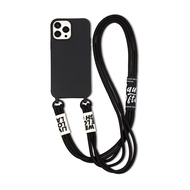 Crossbody Necklace Cord Strap Case iPhone 16E Pro Max 11 12 13 Mini 15 14 Pro XS XR 6 7 8 Plus Lanya