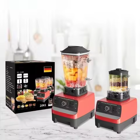 Heavy Duty Juice Fruit Mixeur 4500w Silver crest sc 1589 2 in 1 Fresh Juicer Mixer Smoothie Blender 