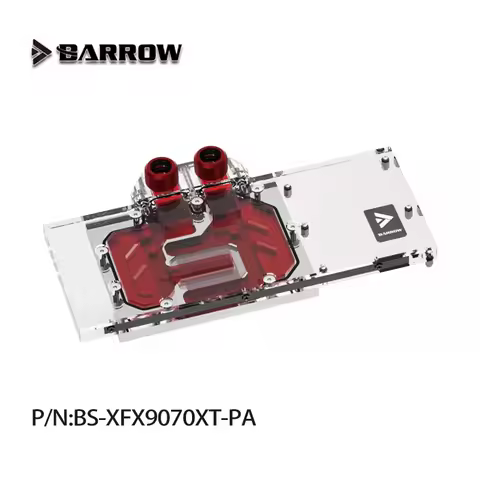 Barrow GPU Water Block Use for XFX RX 9070 XT Mercury OC Magnetic Air /Gaming Video Card /Radiator B