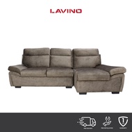 🔥SUPER DEAL - LAVINO 3391 Fabric L-Shape 3 Seater Sofa High Density Foam | Fluffy Cushion Feeling | L Shape Sofa | Sofa Murah | FLUFFY COMFORT GILER [FREE INSTALLATION}