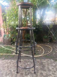 Kwalitas No 1 Jual Harga Promo Kursi Cafe / Kursi Bakso / Kursi Bar Dingklik Kayu Bangku Besi Pendek