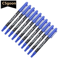 C5GOON 10Pcs Double Tip Oil-Based Paint Marker Pens Double Ended Brush Marker Drawing Doodling Graff