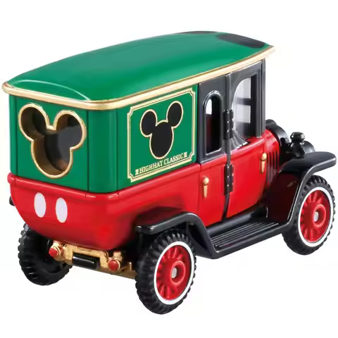 Original TAKARA TOMY Dream Tomica Disney DM-01 Mickey Mouse High Hat Classic Roadster 1/64 Diecast A