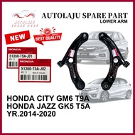 HONDA CITY GM6 T9A JAZZ GK5 T5A FRONT LOWER ARM HONDA GENUINE PARTS 51350-T5A-J01 & 51360-T5A-J02
