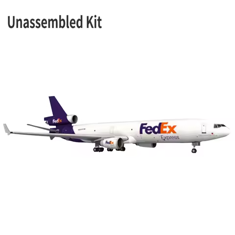 1/100 Scale Unassembled Paper Airplane Model DIY Kit Fedex MD-11 Air Plane 3D Paper Models Cargo Air