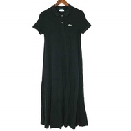 二手LACOSTE x BEAMS BOY LACOSTE x BEAMS BOY Polo 連身裙 EF008PL 36 碼 黑色短袖 Polo 衫