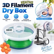 KEATHS  Printing Filament Dry Box, Dustproof Wall-Mounted  Printing Filament Sealed Box, 1KG Anti-Mo