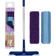 Bona® Pet 3-in-1 SWEEP + CLEAN MOP SYSTEM Premium Pet Microfiber Mop for Multi-Surface Floors