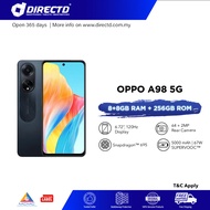 [READY STOCK] OPPO A98 5G [8+8GB RAM | 256GB ROM], 1 Year Warranty by Oppo Malaysia