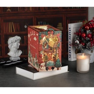 Halom book nook DIY Christmas Eve model