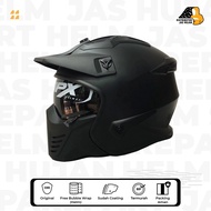 Jpx MX 726 R Solid Black Doff Helmet