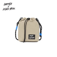Dapper X Khaki Bros. กระเป๋าสะพายข้าง Bucket Bag สีกากี