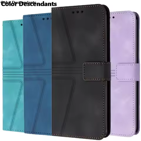 Leather Flip Wallet Case For Xiaomi Poco X6 X5 M6 C65 C55 C40 Redmi A3 A1 Plus 13C 13 4G 12C 11A Red