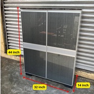 DFP Aluminium Shoe Cabinet Storage Cabinet Kitchen 2 Door Dapur Aluminium Rak Kasut Kabinet Besi Wat