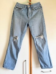 Calvin Klein CK High-rise Straight Jeans 26 Waist 高腰牛仔褲