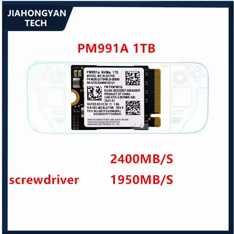 New For Samsung SSD PM991 PM991a 128G 512G 1TB SSD 2230 NVME M.2 PCIE FOR Notebook desktop computer 