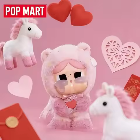 Original POP MART Have A Good Run Series Plush Pendant Figures Labubu Blind Box Toys Mystery Box Gue