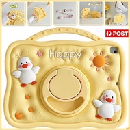 3D Yellow Duck Kids Case Lanyard For Lenovo Tab M11 TB330FU /Xiaoxin Pad 2024 TB331FC 11 inch Bracke