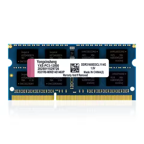 Ram Ddr3 4gb12800 mhz 1.5V Memory Notebooks Ddr3 for Laptop Ddr 3 1600 Compatible Dual channel Compu