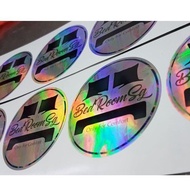 Hologram vinyl sticker printing