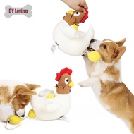 DY Loving Hen Egg Drain Food Dog Toy Smelling Toy Dog Sniffing Plush Toy Dog Chew Toys Durable Puppy Grinding Teeth Toy Tibetan Food Slow Feed Toys for Dog Pet