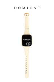 สายนาฬิกา Apple Watch หนังแท้แบบบาง นุ่ม พร้อมหัวเข็มขัดรูปเท้าแกะ สายนาฬิกา Iwatch สำหรับ Apple Wat