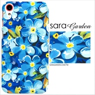 【Sara Garden】客製化 手機殼 蘋果 iPhone 6plus 6SPlus i6+ i6s+ 湛藍碎花 曲線 手工 保護殼 硬殼