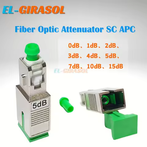 5pcs SC APC Female To Male 0-15db Fibra Optica Attenuator SC APC Fiber Optic Attenuator FTTH