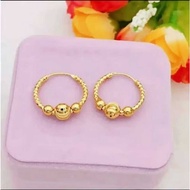 Gypsy pentol carved children's jewelry, anti-rust titanium earring fashion accessories