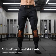 Unisex D3O Ski Protective Pants, Pelvic & Knee Guard, Breathable, Quick-Dry, Premium