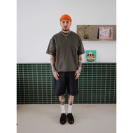 Popgun Studio Dark Grey T-Shirt Boxy Fit 16S HeavyweightPOLOS (235 GSM)