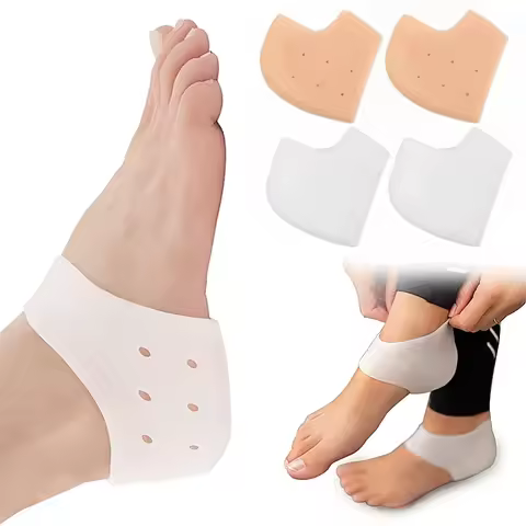 Silicone Heel Protectors Metatarsal Pad Forefoot Gel Heel Pad Plantar Fasciitis Moisturizing Foot Sk