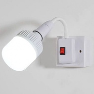 1Pc E27 Lamp Bases Adjustable Rotating Holder Light Flexible Bend Mobile Test LED Light Socket Light Bulb Adapter Plug Switch