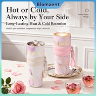 710ml Ice King Thermal Mug Beautiful Flower Frozen Cup 316 Stainless Steel Thermos Mug