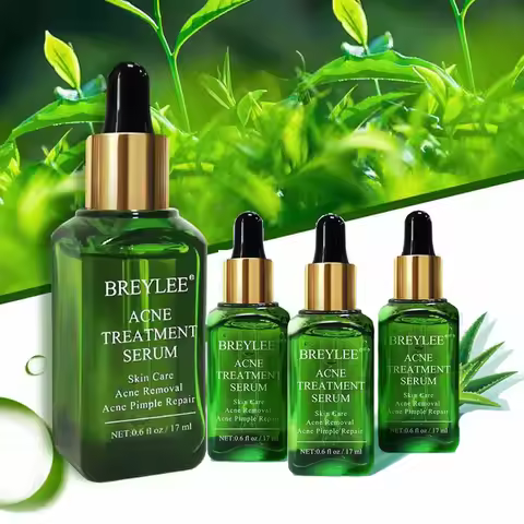 BREYLEE Acne Treatment Serum 17ML 4PCS Soothing Anti-Inflammatory Acne Treatment Balances Oil And Wa