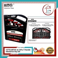 ProHome88 HITTO HBTAK-16 16pcs T-Handle Allen & Torx Key Set/ Allen Key Set
