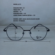6373 TITANIUM EYEGLASSES FRAME FOR MEN Wanita