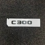 Mercedes Benz AMG Logo AMG Emblem C200 C250 C300 C350 Silver Gloss Black Logo