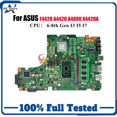 X442UA Laptop Motherboard For ASUS A442U F442U X442UAR X442UQ X442UNR X442UR X442URR X442UF X442U A4