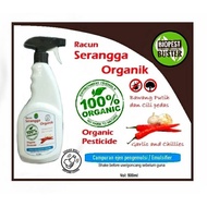 Spray racun Serangga tanaman Organik 500ml. Bawang Putih dan Cili Pedas/ Organic Pesticide with garlic and hot chillies.