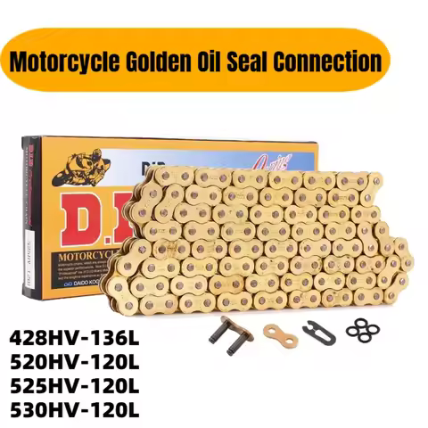 Motorcycle Chain Oil Seal Chain DID O-Ring 428 DID Chain 136 Link 520 525 530 Chains 120 Links for Y