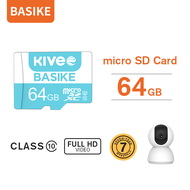 Basike เมมโมรี่การ์ด TF Memory card micro sd card การ์ดหน่วยความจำวิดีโอ 64GB Memory Card Class10 Mi