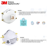 [ 3M ] (3MR8511 / 3MR8110S) Disposable Particulate Respirator | N95 ≥95% Filtration (Non-Oil Particl