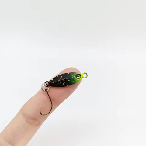 DUODUOYU 1PCS Mini Metal Jig Spoon Fishing Lure 3g/5g Fish Small Fish With Single Hook Sea Bass Fish
