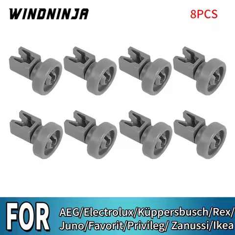 8PCS Dishwasher Basket Wheel For AEG For Electrolux For Küppersbusch For Favorit For Privileg For Za